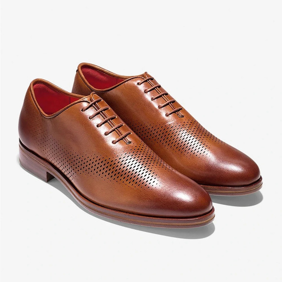 Cole Haan Men's Washington Grand Laser Wingtip Oxford Size 11 Dress Classic Nice - Picture 1 of 9